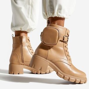 Lace up combat  boot